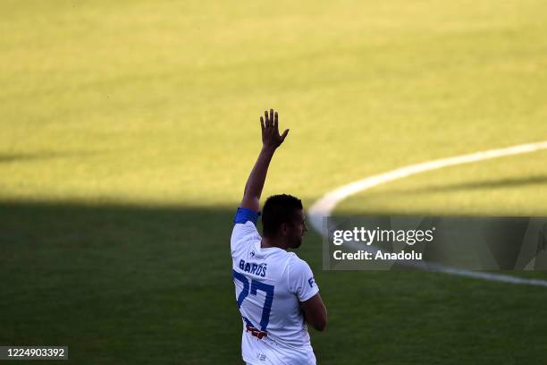 Milan Baros says goodbye to the fans after the match between FC Banik Ostrava and FC Viktoria Plzen at Vitkovice Stadium in Ostrava, Czech Republic...