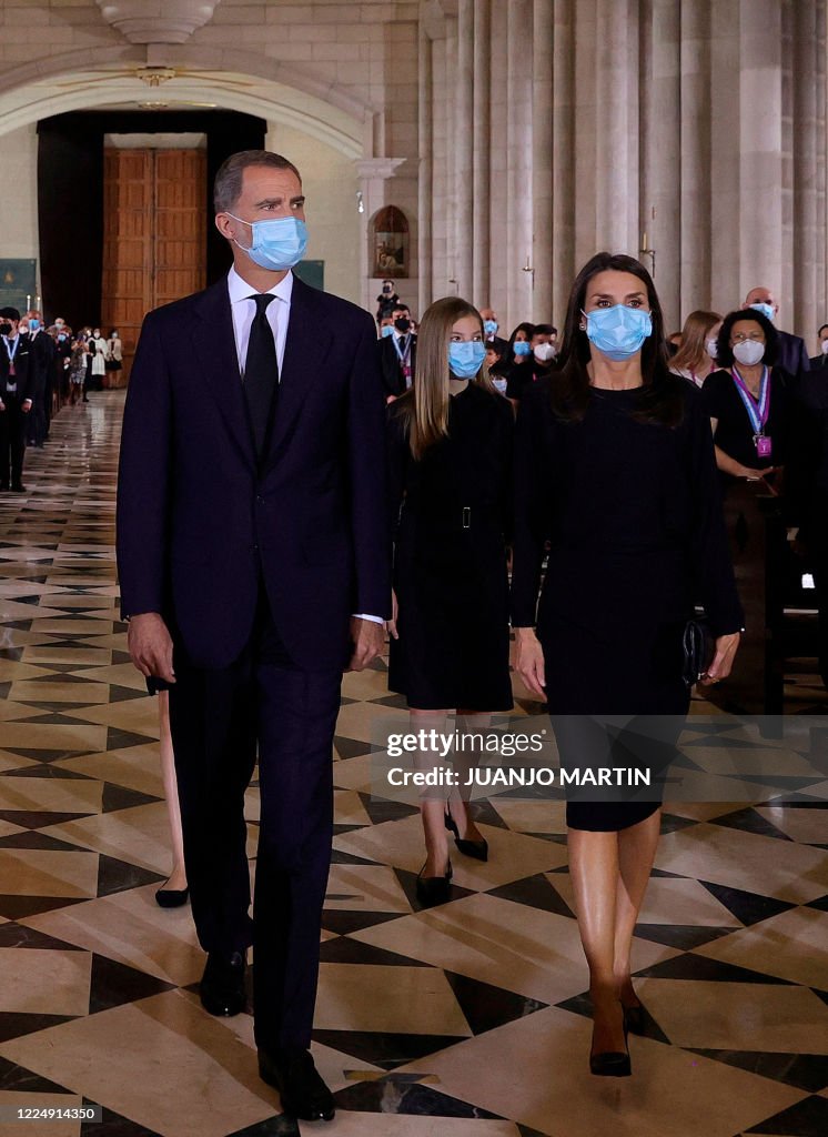 SPAIN-HEALTH-VIRUS-FUNERAL-ROYALS