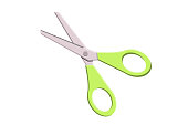 Scissors isolated on white. Stock vector illustration in flat style.