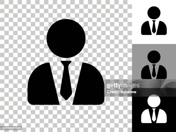 lawyer icon on checkerboard transparent background - necktie stock illustrations
