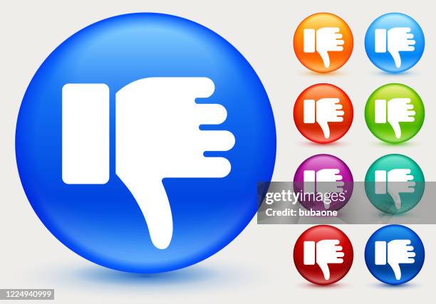 thumbs down icon - thumbs down white background stock illustrations