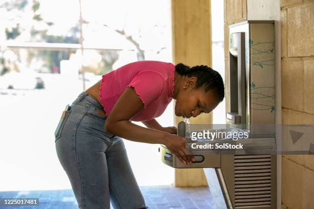 having a drink - drinking fountain stock pictures, royalty-free photos & images