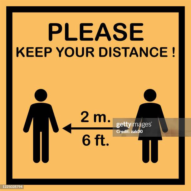 Social Distance Inches Social Distance High-Res Vector Graphic - Getty Images