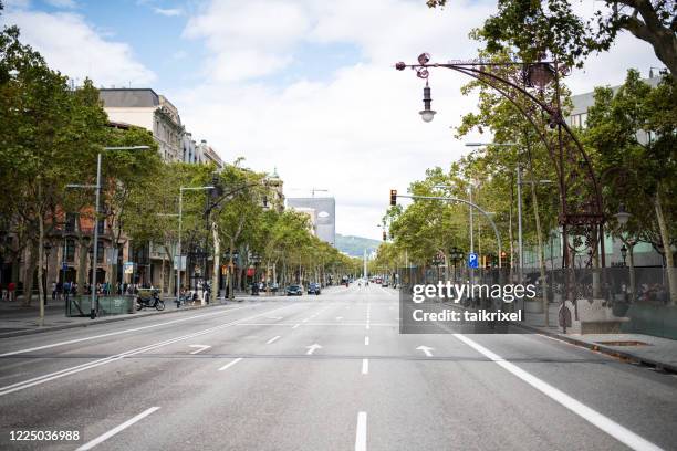 passeig de gracia, barcelona, spain - passeig de gracia stock pictures, royalty-free photos & images