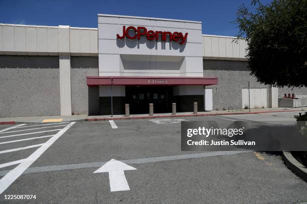 View of a temporarily closed JCPenney store at The Shops at Tanforan Mall on May 15, 2020 in San Bruno, California. JCPenney avoided bankruptcy after...