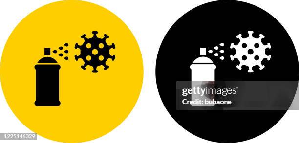 disinfectant spray icon - using multiple devices at home stock illustrations