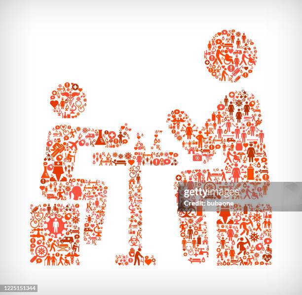 kids chess game flu coronavirus icon pattern - child first aid stock illustrations