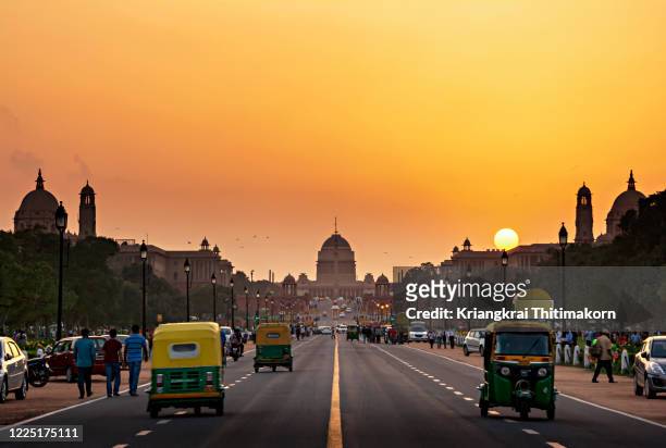 the rashtrapati bhavan, residence of the president of india. - indian photos et images de collection