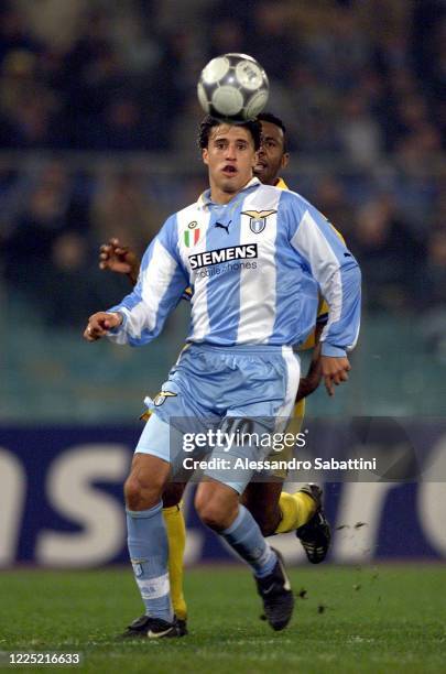 Hernan Crespo of SS Lazio in action during the Serie A 2000-01 Italy.