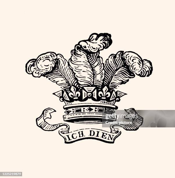 illustrations, cliparts, dessins animés et icônes de ich dien (xxxl) - monarque rôle social