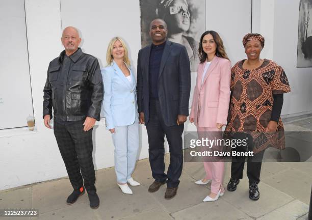 Martyn Ware, Sigrid Kirk, David Lammy MP, Eiesha Bharti Pasricha and Joy Gregory attend the unveiling of 'Breath is Invisible', a new public art...