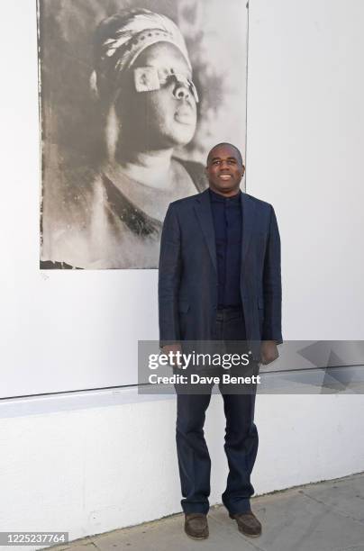 David Lammy MP attends the unveiling of 'Breath is Invisible', a new public art project, launching with an installation of works by Grenfell artist...