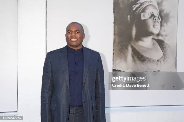 David Lammy MP attends the unveiling of 'Breath is Invisible', a new public art project, launching with an installation of works by Grenfell artist...