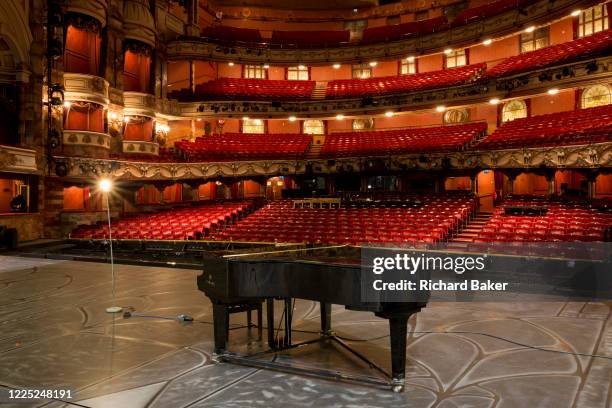 The empty auditorium of the London Coliseum, home of English National Opera ENO, remains closed for performances during the Coronavirus pandemic...