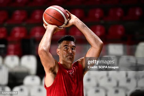 Argentine, Luis Scola of Pallacanestro Varese during the first training session in his new Italian Legabasket Serie A team at Enerxenia Arena.