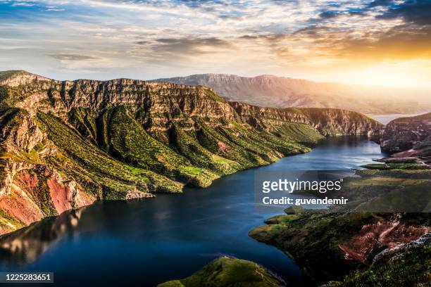 botan river and valley in siirt province/turkey - siirt stock pictures, royalty-free photos & images