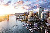 False Creek, Downtown Vancouver, British Columbia, Canada.