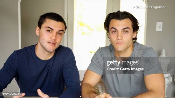 In this screengrab, The Dolan Twins speak during Graduate Together: America Honors the High School Class of 2020 on May 16, 2020.