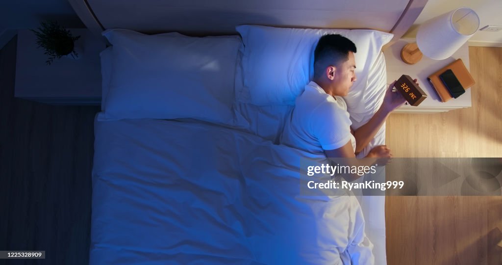 Asian man has insomnia