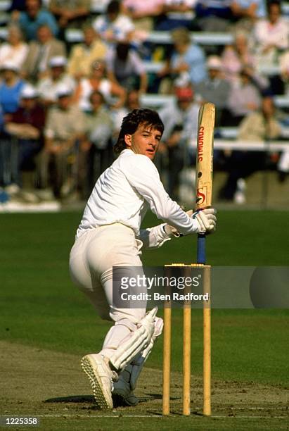 Mark Waugh of Essex in action during the Festival in Scarborough, England. \ Mandatory Credit: Ben Radford/Allsport