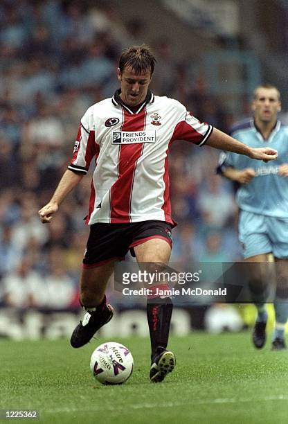 Matt Le Tisser of Southampton in action during the FA Carling Premiership match against Coventry City played at Highfield Road in Coventry, England....