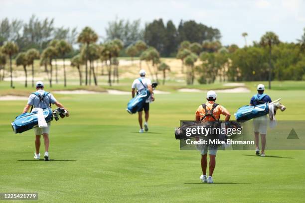 Rory McIlroy of the American Nurses Foundation team, Dustin Johnson of the American Nurses Foundation team, Rickie Fowler of the CDC Foundation team...