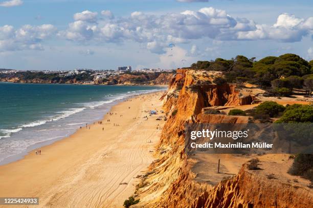 praia da falésia, albufeira, portugal - albufeira beach stock pictures, royalty-free photos & images