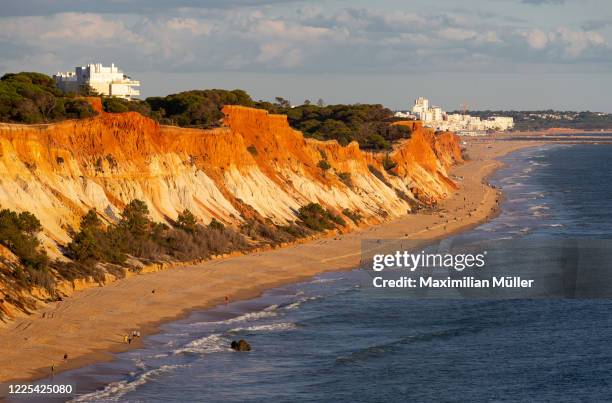 praia da falésia, albufeira, portugal - albufeira beach stock pictures, royalty-free photos & images