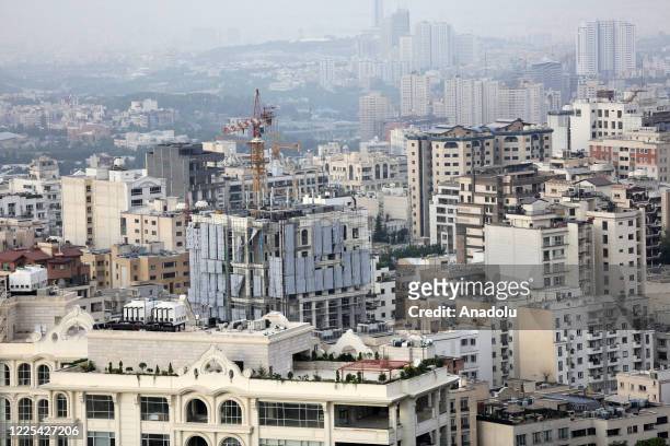 General view of developing area with a few constructions in the capital city Tehran as Iranian government plans to solve the economic crisis by...