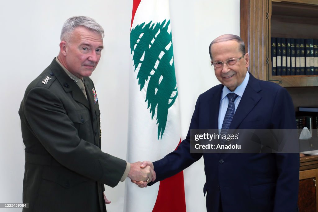 Michel Aoun - Kenneth F. McKenzie meeting in Lebanon