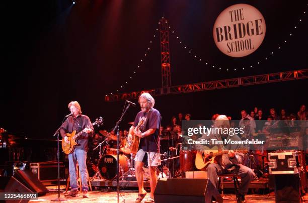 Phil Lesh, Bob Weir, and Jimmy Herring of The Other Ones perform during Neil Young's 16th Annual Bridge Benefit at Shoreline Amphitheatre on October...