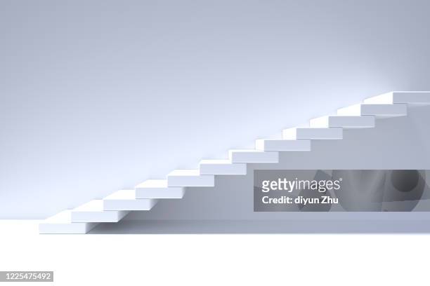 staircase,3d render - staircase stock pictures, royalty-free photos & images