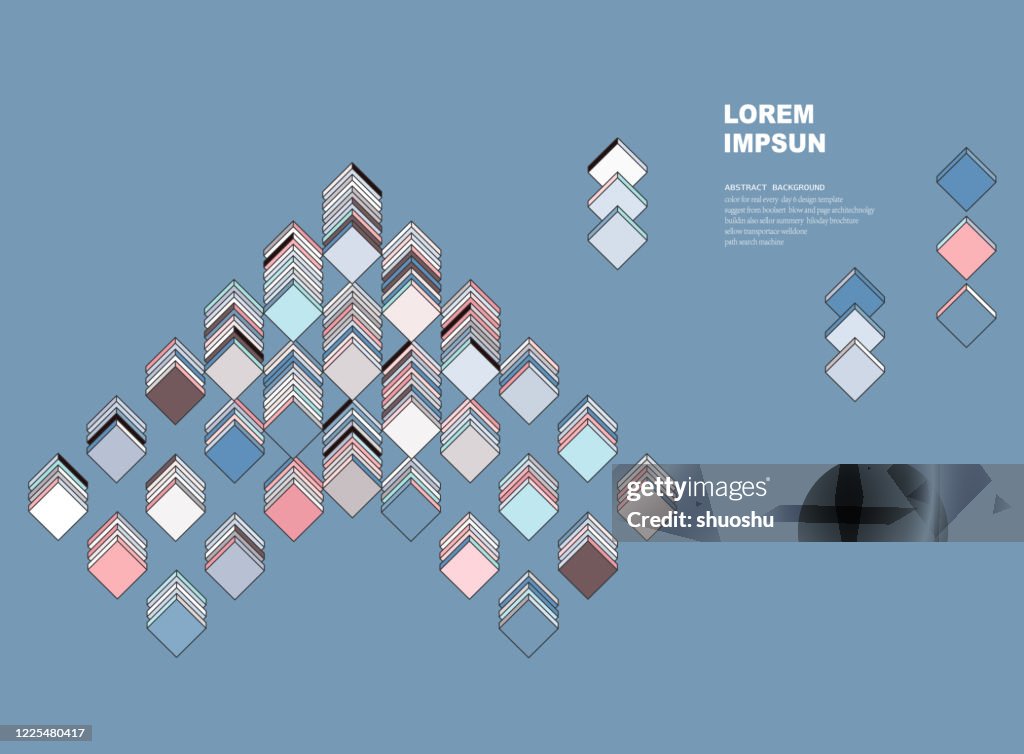 Color Cube Model Abstract Minimalism Color 3d Cube Model Pattern Background High-Res ...