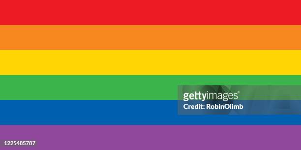 rainbow striped background - pride colors stock illustrations