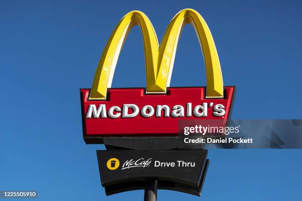 McDonald's Fawkner is seen re-opened on May 18, 2020 in Melbourne, Australia. McDonald's has closed 12 restaurants across Melbourne for deep cleaning...