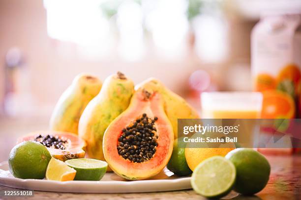 papaya - papaya stock pictures, royalty-free photos & images