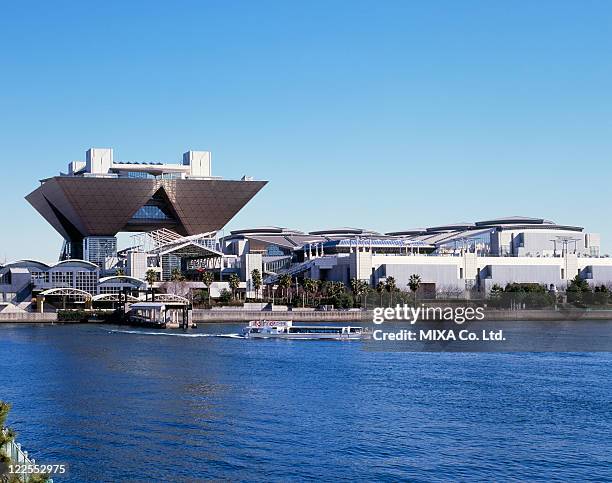 tokyo big sight, koto, tokyo, japan - tokyo big sight stock pictures, royalty-free photos & images