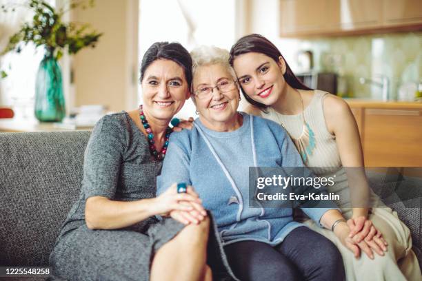 happy family - granddaughter stock pictures, royalty-free photos & images