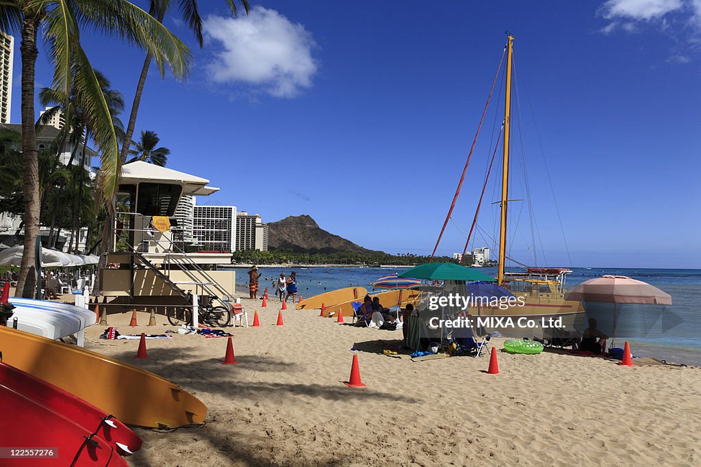 Beach Resort, Honolulu, Hawaii, U.S.A.