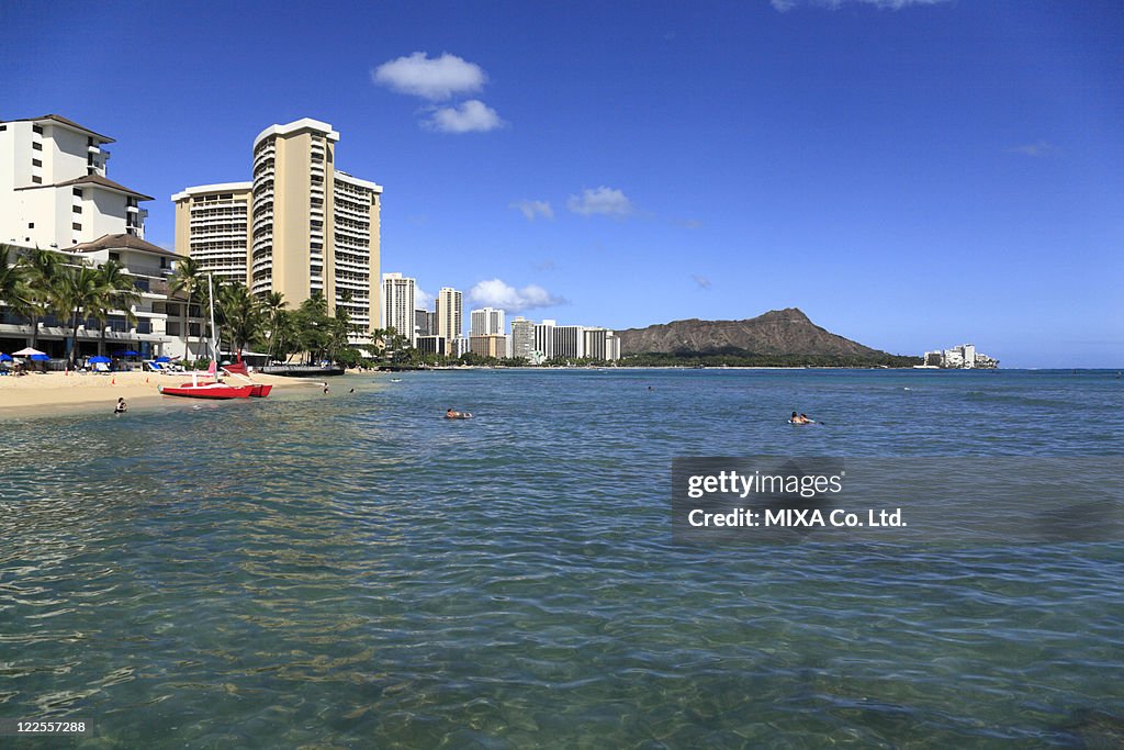Beach Resort, Honolulu, Hawaii, U.S.A.