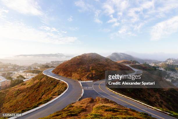 twin peaks hills in san francisco, california, usa - twin peaks stock pictures, royalty-free photos & images
