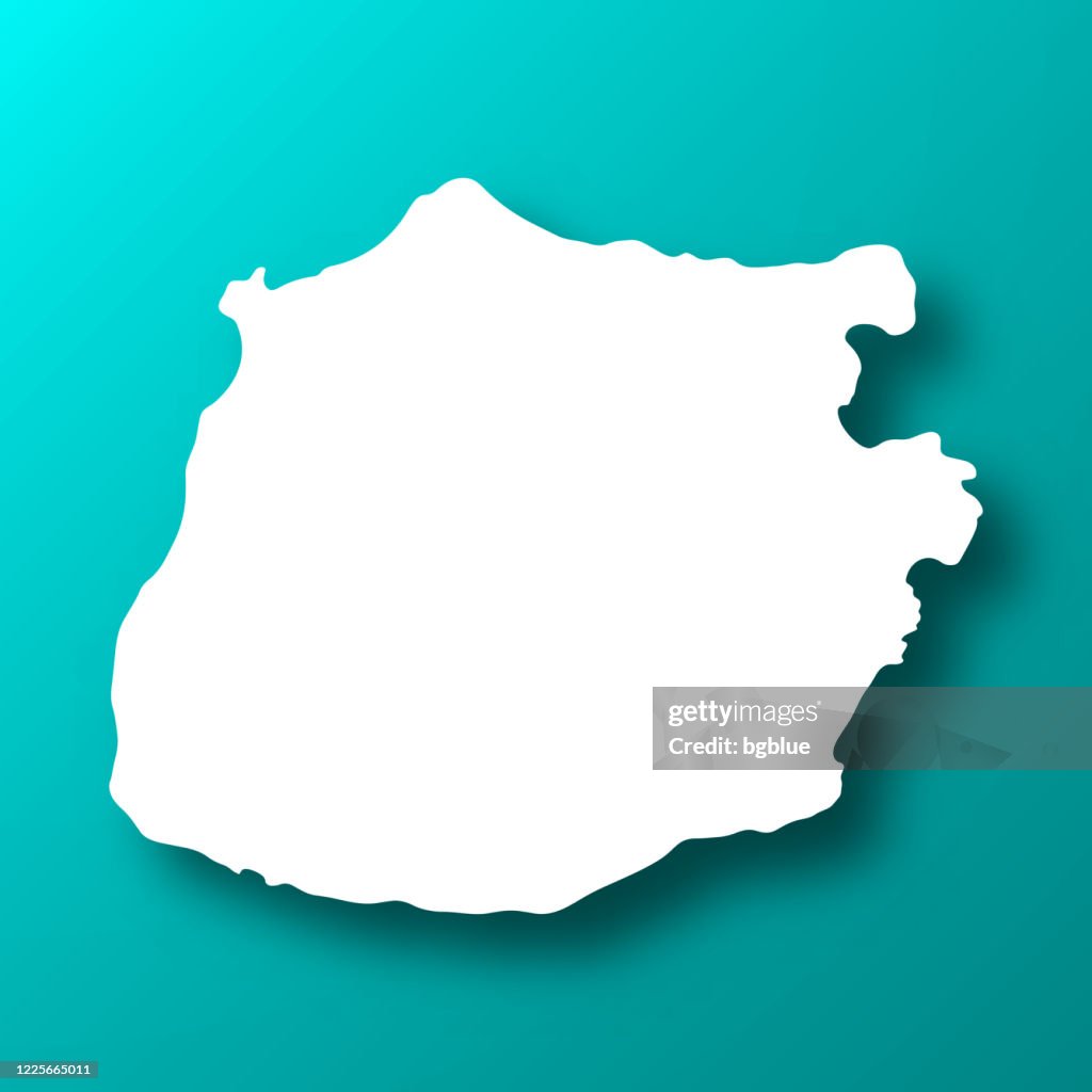 Sab Map Backround Saba Map On Blue Green Background With Shadow High-Res Vector Graphic ...