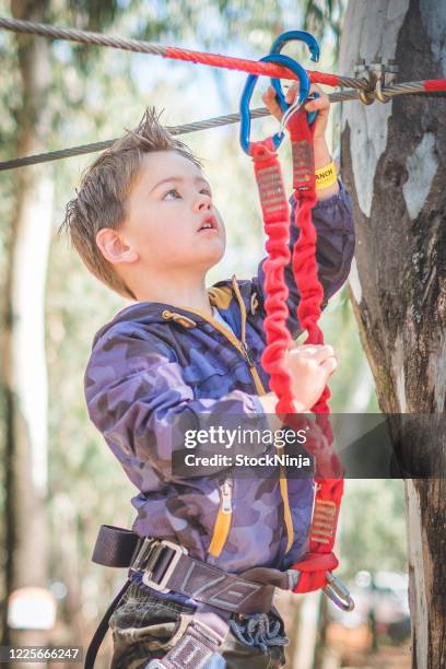 Kids Ropes Course Photos and Premium High Res Pictures - Getty Images