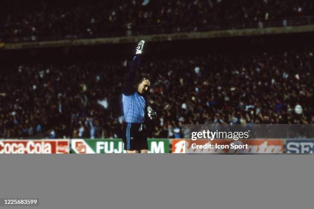 Viktor CHANOV of Dynamo Kiev celebrate the goal during the European Cup Winners Cup Final match between Atletico Madrid and Dynamo Kiev, at Stade...