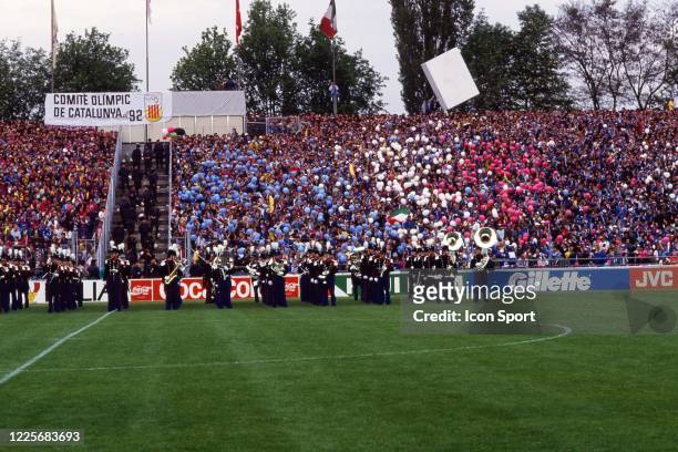 Fans Sampdoria during the European Cup Winners Cup Final match between Barcelona and Sampdoria, at Wankdorf Stadium, Bern, Switzerland, 10 May 1989