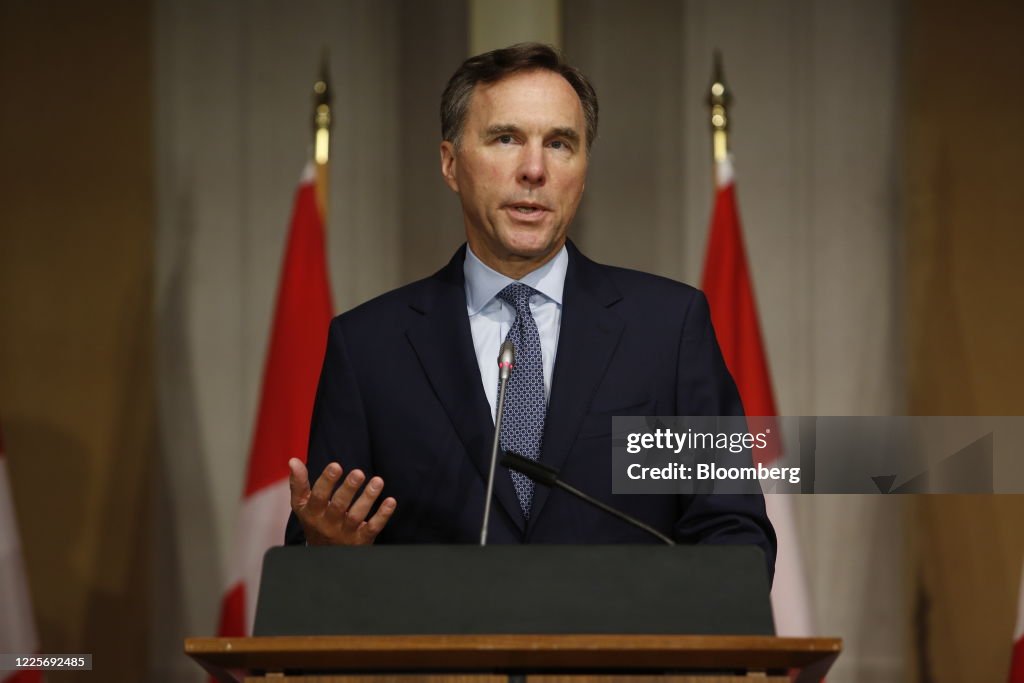 Finance Minister Bill Morneau Presents An Economic And Fiscal Snapshot