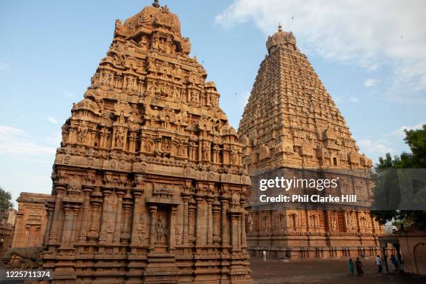 The Brihadeeswarar temple on 25th November 2009 in Tanjore / Thanjavur, Tamil Nadu, India. Brihadeeswarar Temple, also called Rajarajesvaram or...