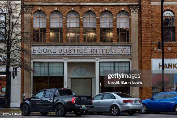 Equal Justice Initiative offices on 3rd March 2020 in Montgomery, Alabama, United States. Lawyer and justice advocate Bryan Stevenson set up the...