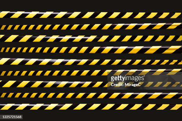 yellow black striped cordon tape - cordon boundary 個照片及圖片檔