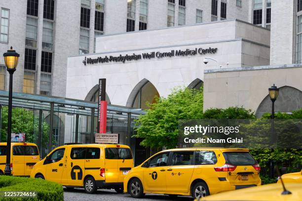 View of the NewYork-Presbyterian Weill Cornell Medical Center during the coronavirus pandemic on May 18, 2020 in New York City. COVID-19 has spread...